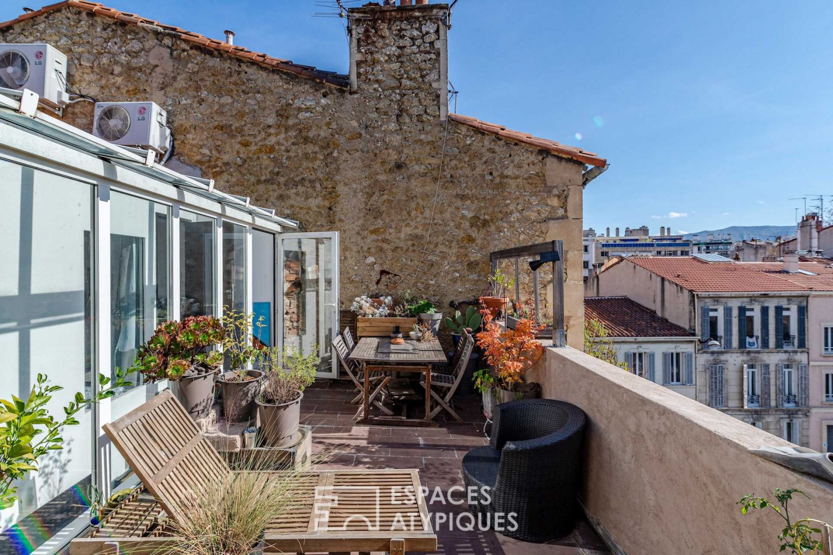 Duplex contemporain avec terrasse