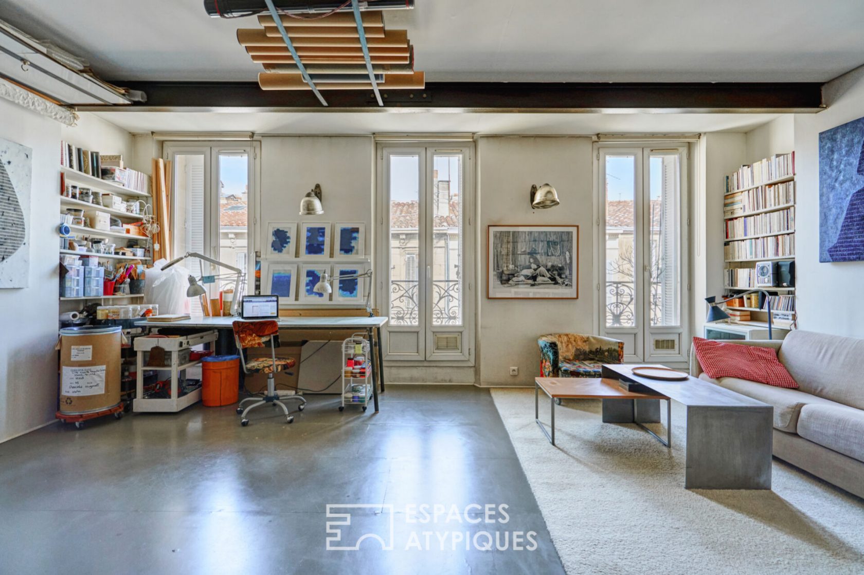 Loft en duplex au dernier étage