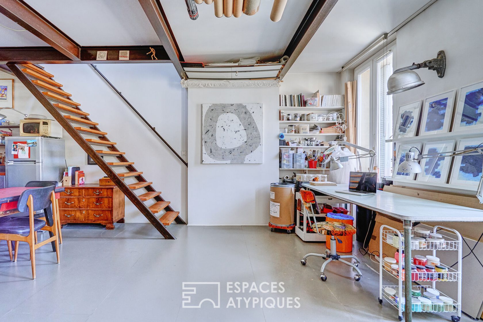 Loft en duplex au dernier étage