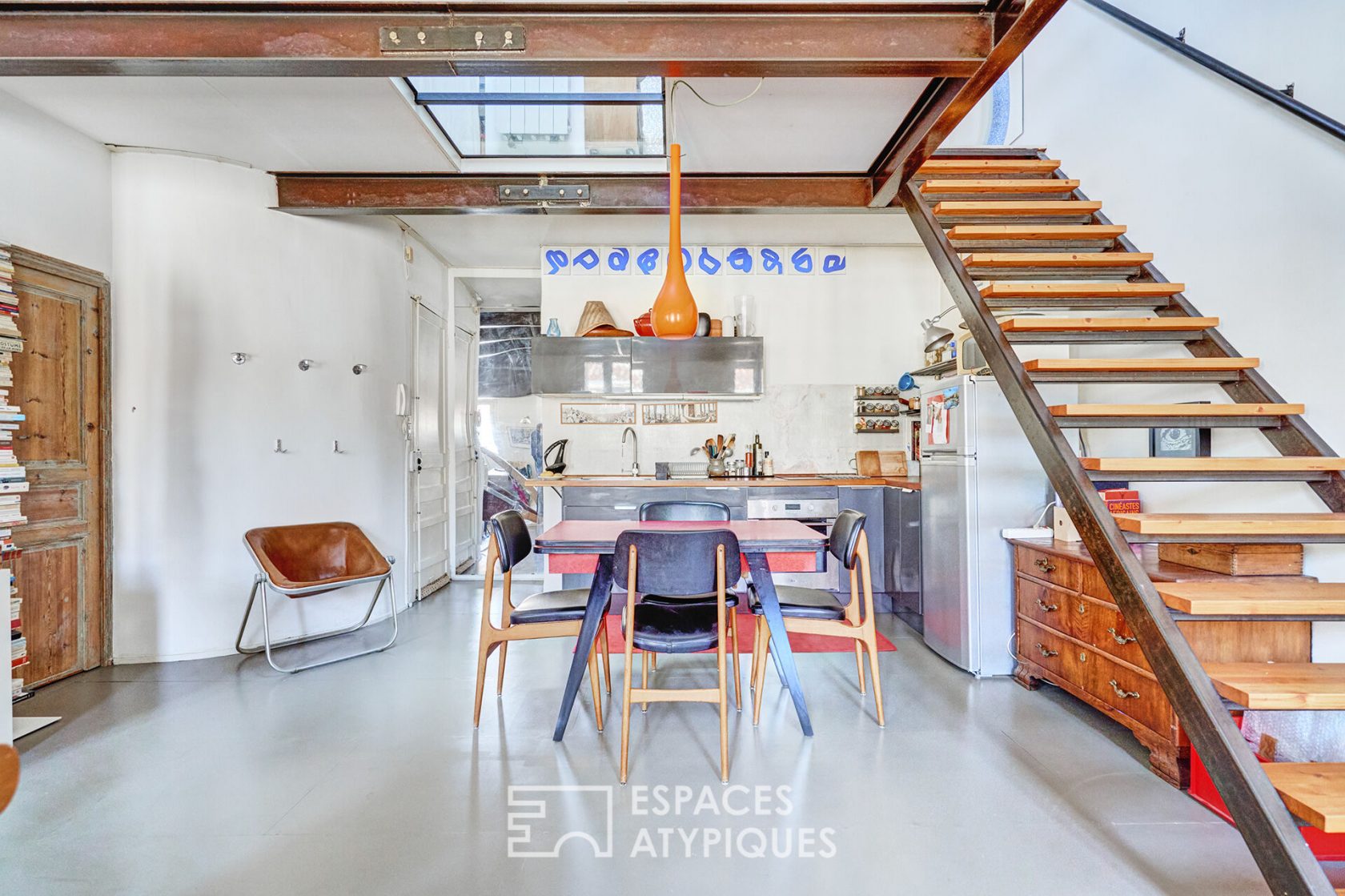 Loft en duplex au dernier étage