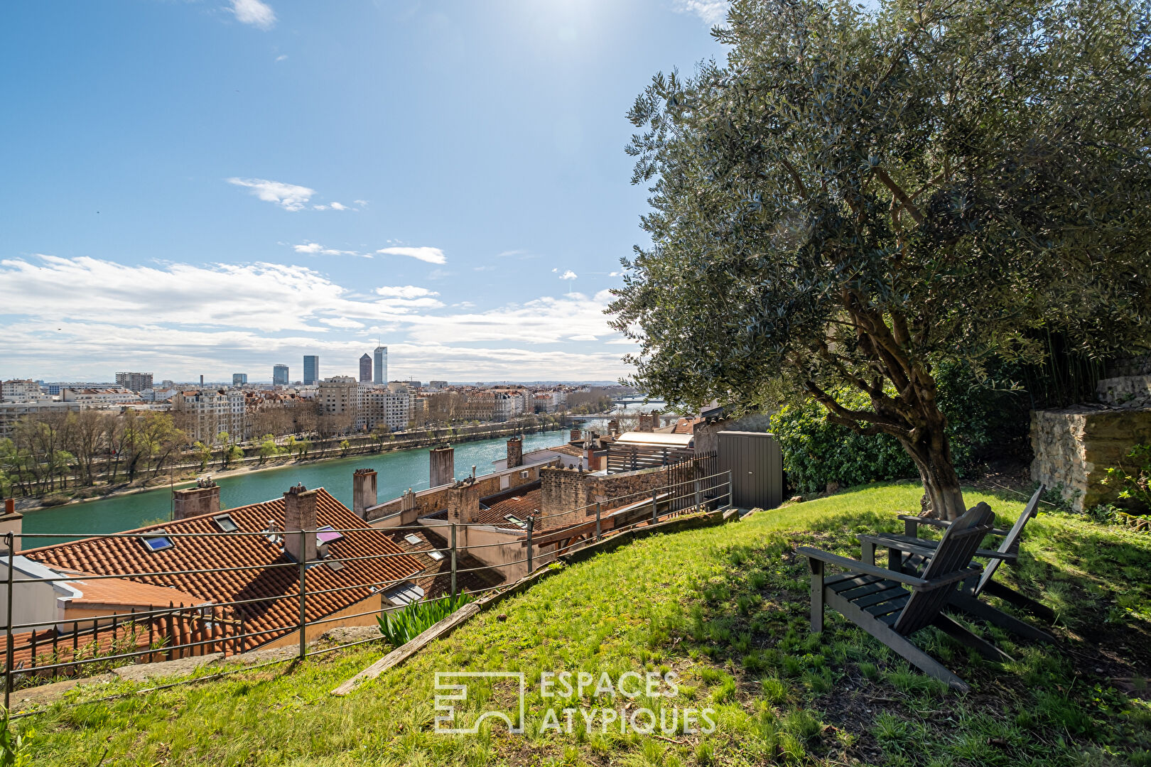 Duplex avec jardin et vue imprenable sur le Rhône