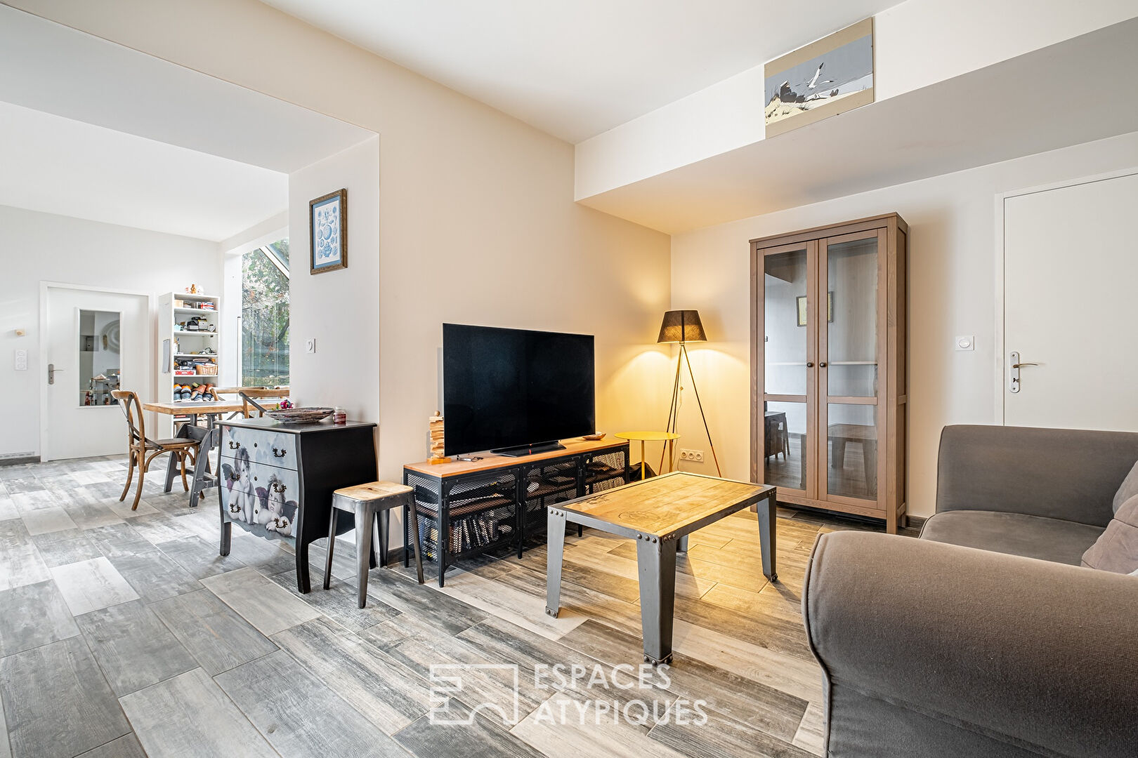 Old renovated farmhouse with interior courtyard