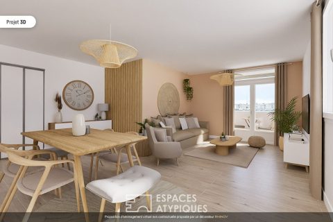 T4 apartment with balcony in Vénissieux
