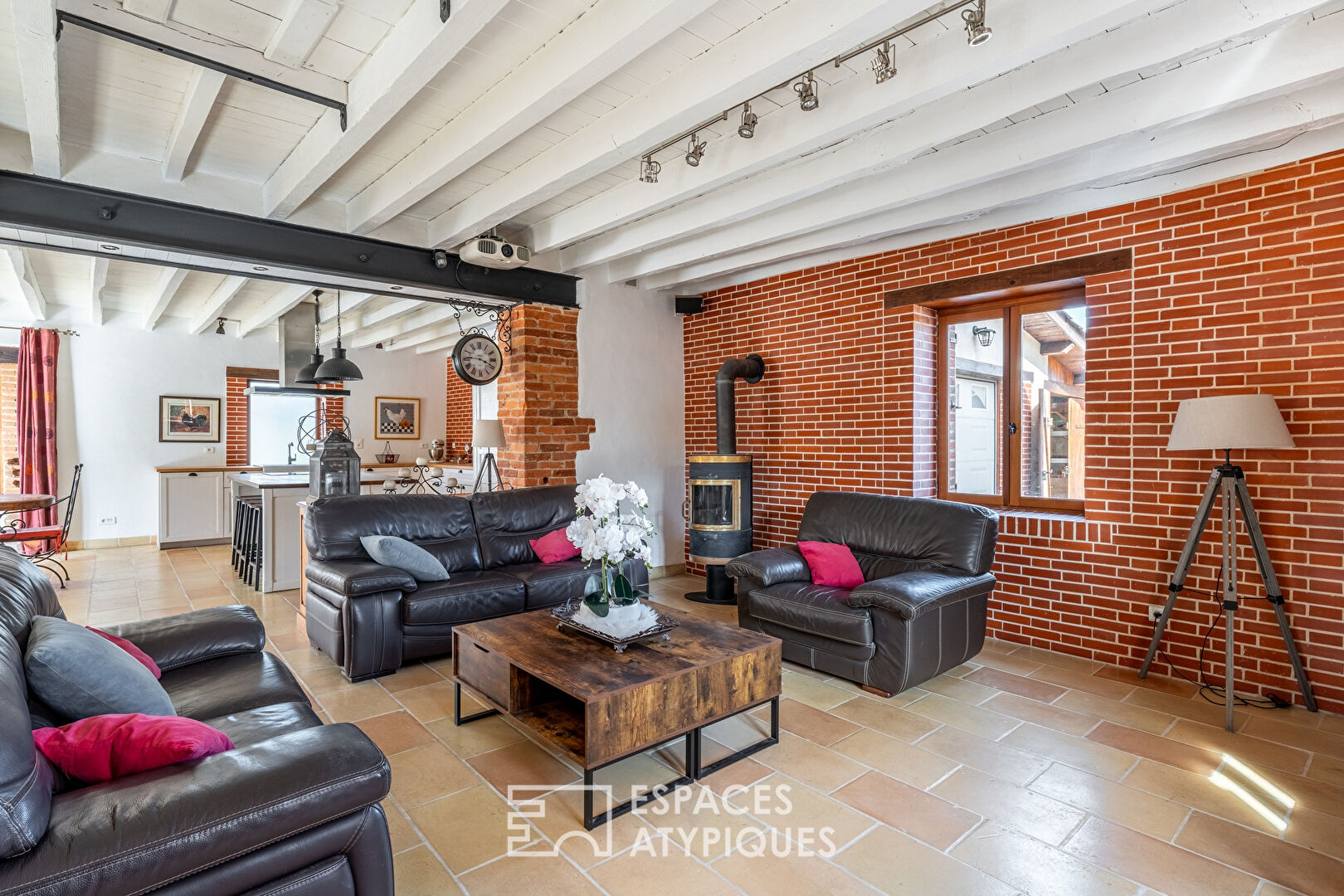 Old renovated barn with swimming pool