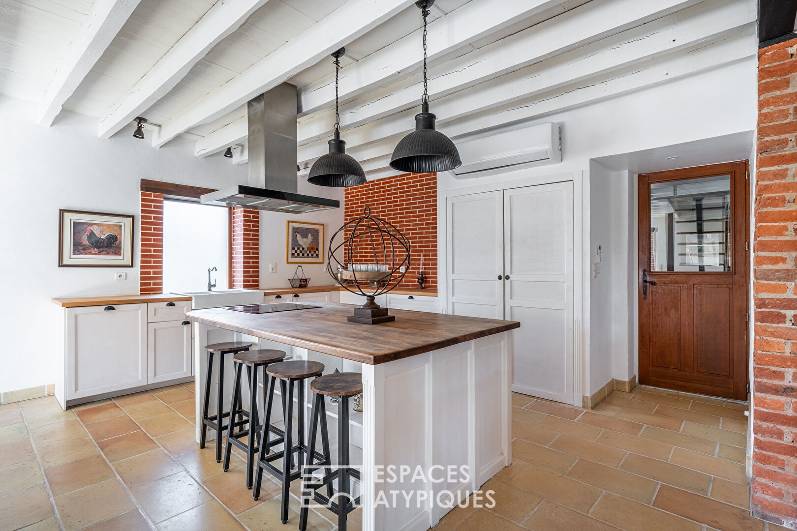 Old renovated barn with swimming pool