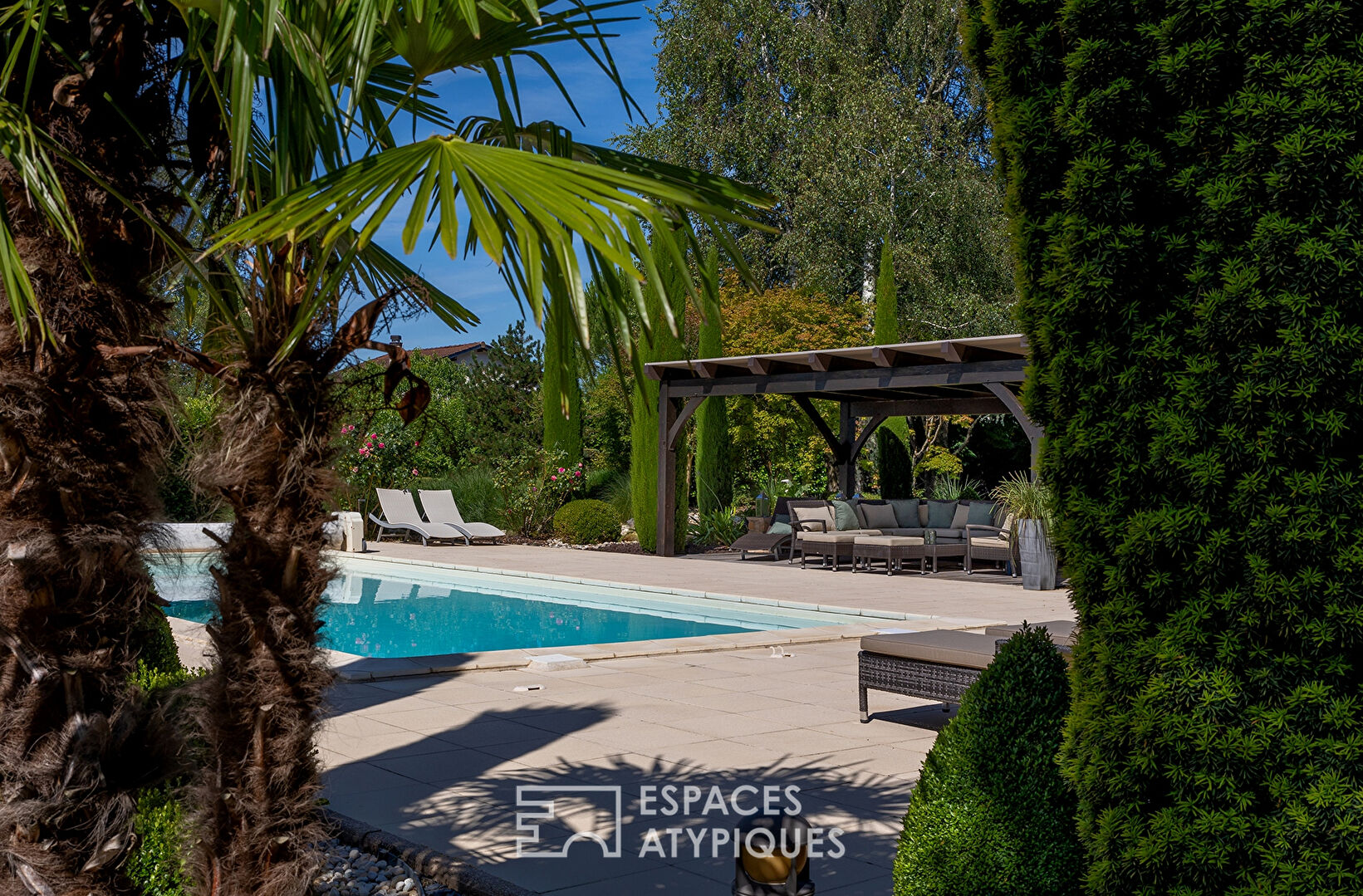 Maison d’architecte avec piscine