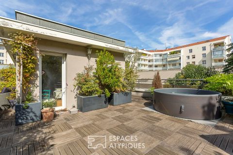 Maison de ville avec jardin et terrasse