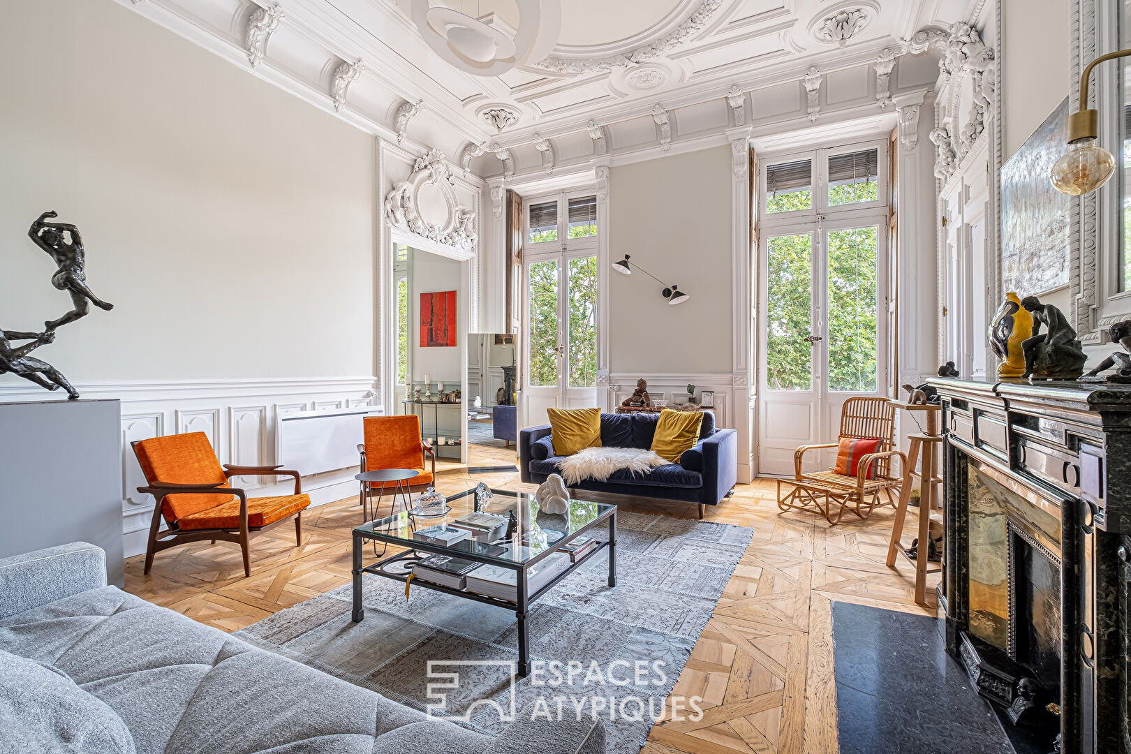 Magnifique appartement bourgeois donnant sur la Place Bellecour