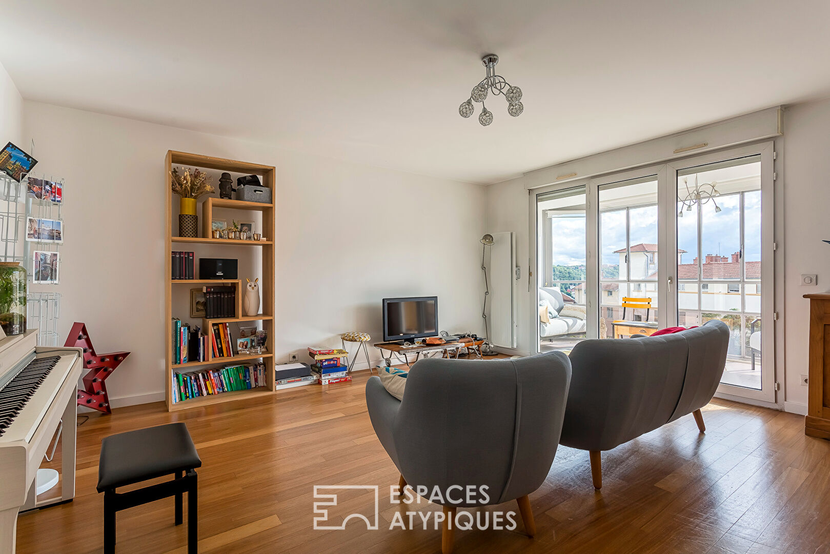 Apartment with terraces and view of the Croix-Rousse plateau