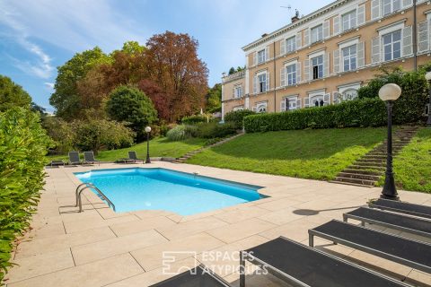 Triplex with terrace and view of the Saône