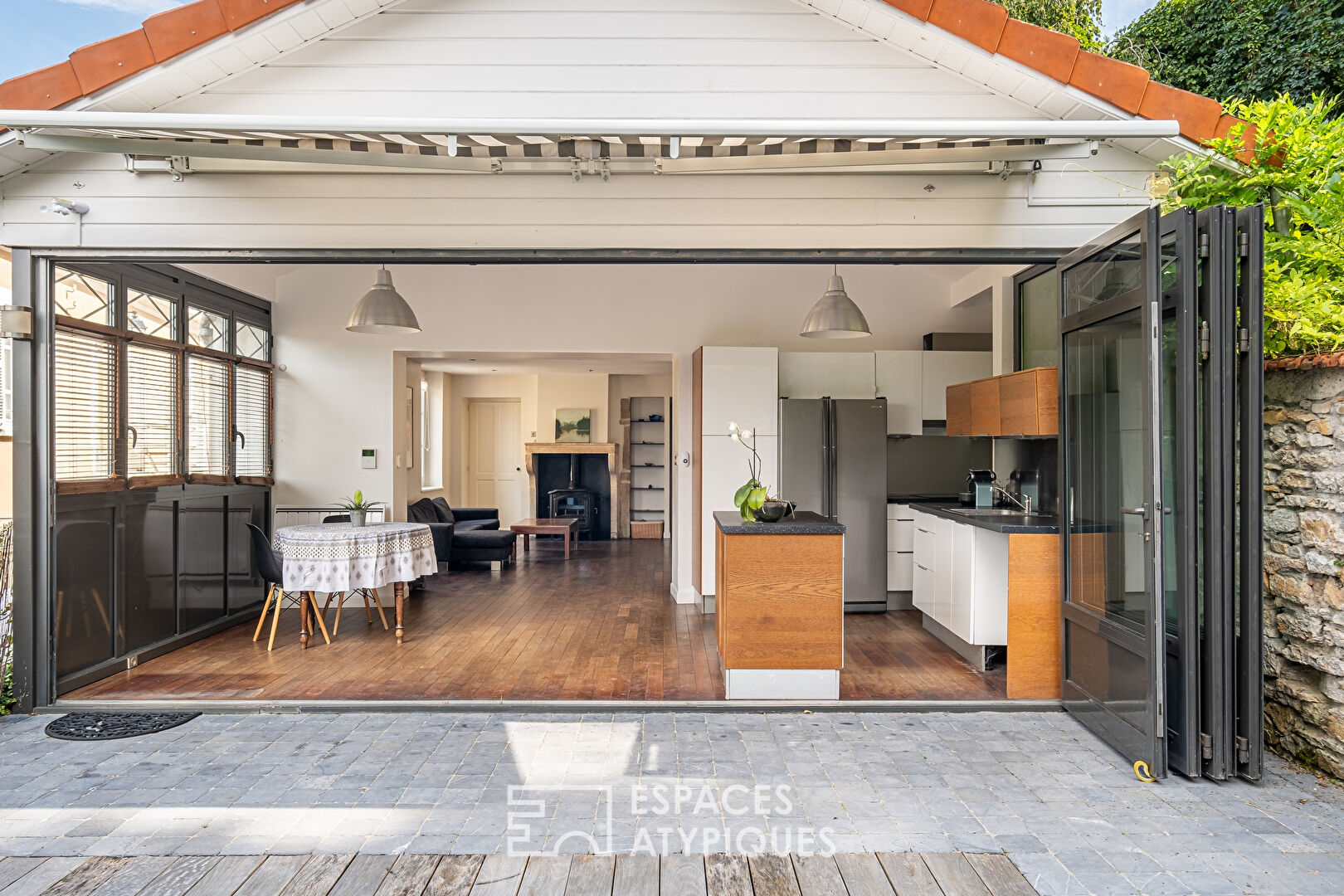 Triplex avec terrasse et vue sur la Saône