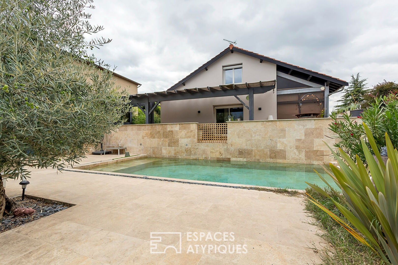 Renovated old house with swimming pool and outbuildings