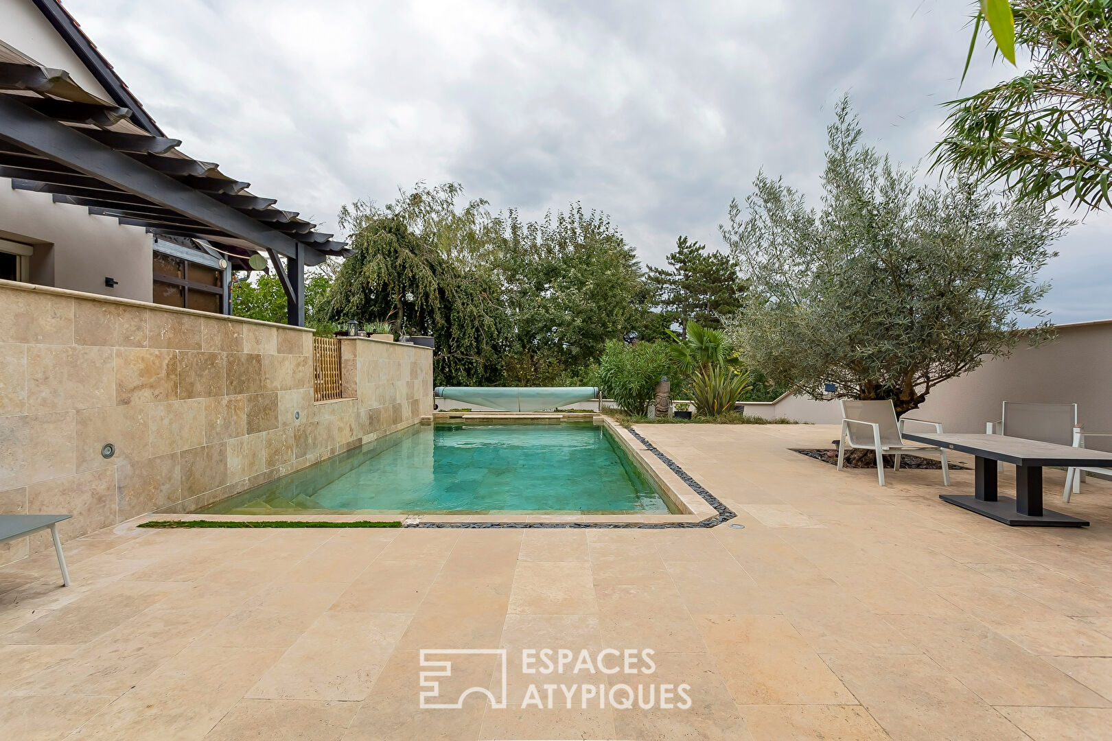 Renovated old house with swimming pool and outbuildings