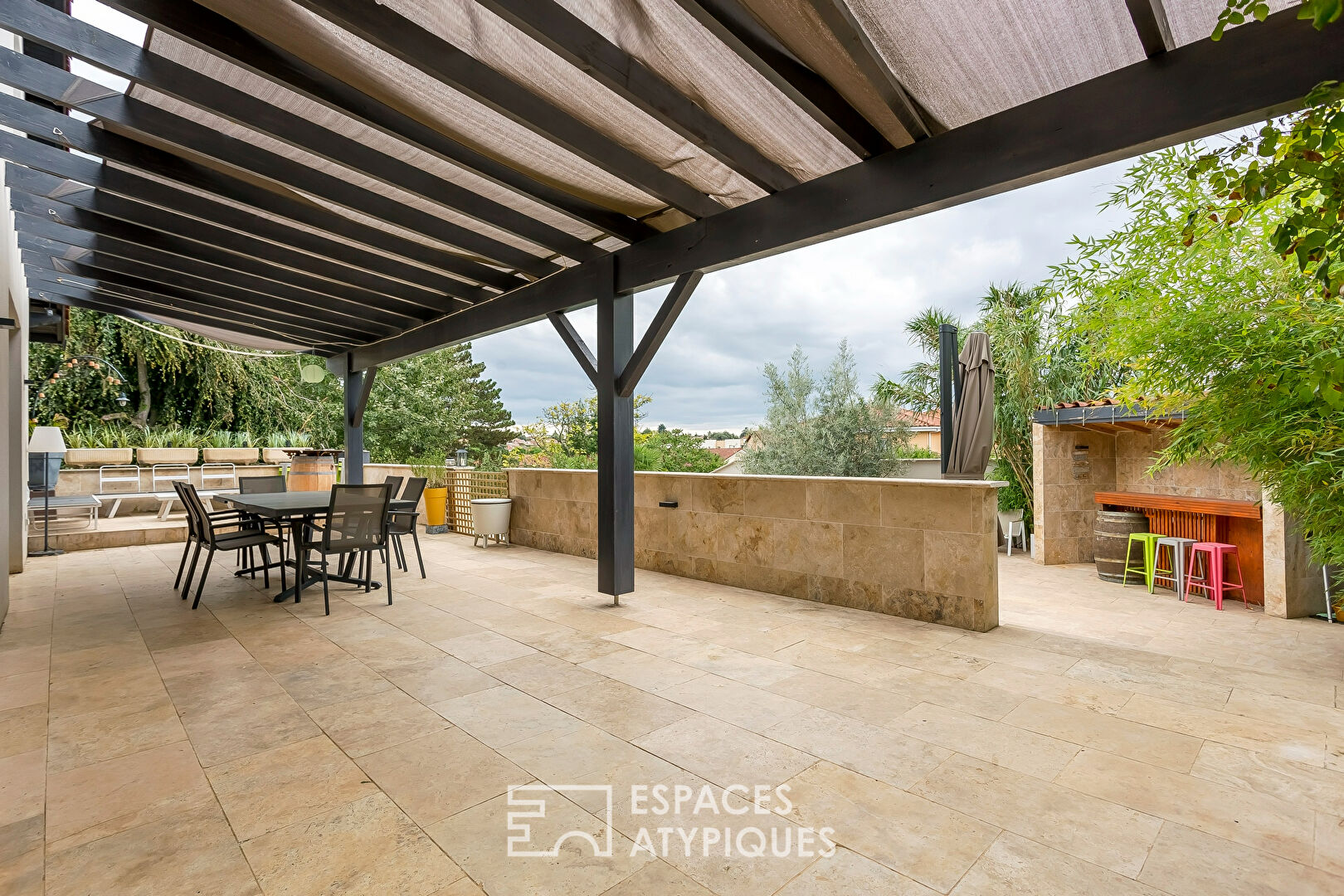 Renovated old house with swimming pool and outbuildings