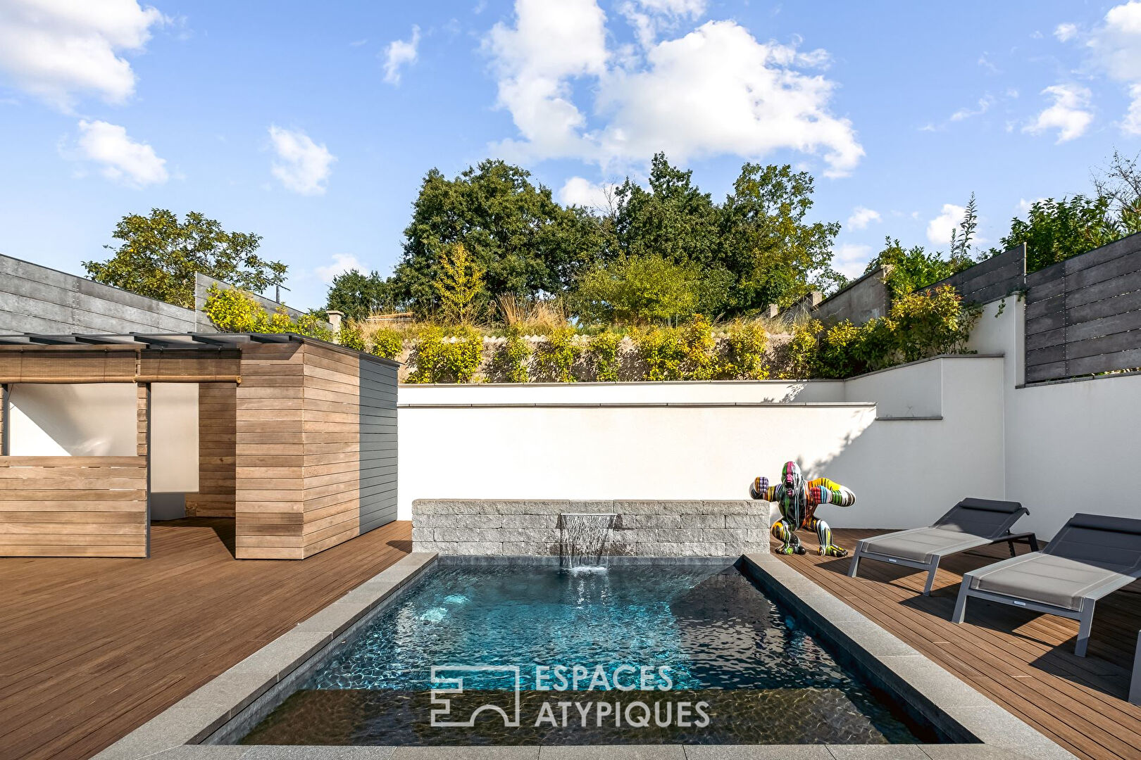 Maison contemporaine avec piscine