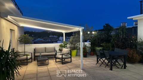 Toit terrasse sans vis-à-vis avec vue dégagée dans le 9ème