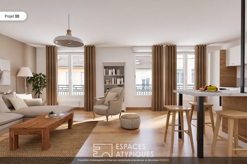 Appartement moderne avec ascenseur à proximité du métro "Masséna" à Lyon 6e