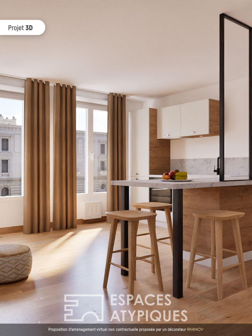 Appartement moderne avec ascenseur à proximité du métro « Masséna » à Lyon 6e