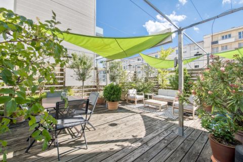 Loft en dernier étage avec terrasse