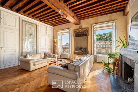 Magnificent bourgeois apartment with breathtaking view of the Saône