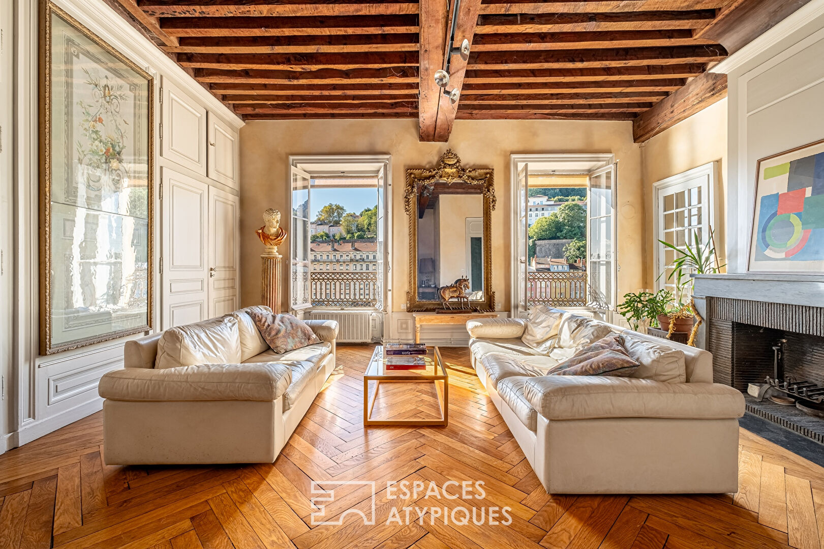 Magnificent bourgeois apartment with breathtaking view of the Saône