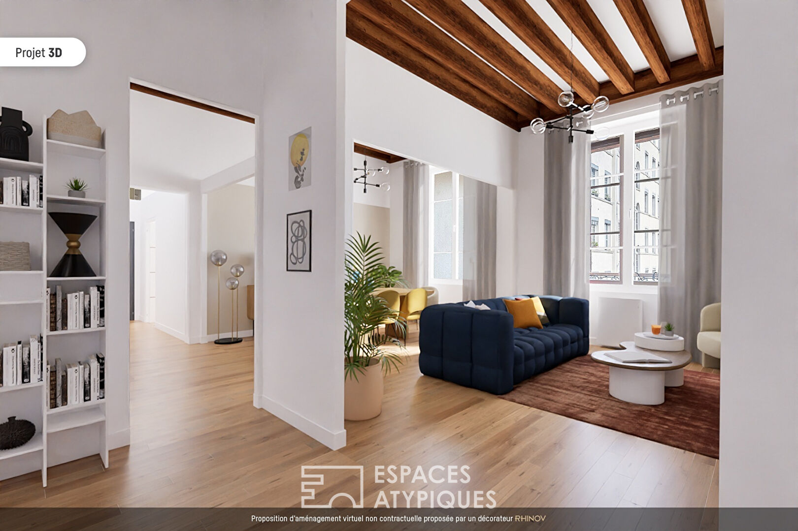 Appartement avec cachet en plein coeur du Quartier d’Ainay