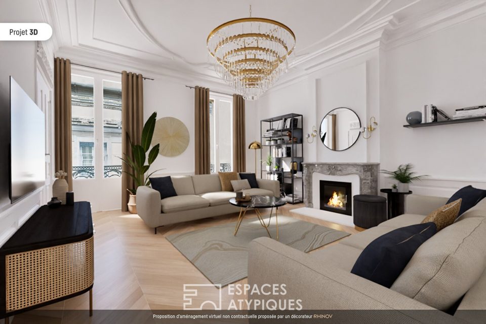 Magnifique appartement bourgeois à repenser en plein coeur du quartier d'Ainay