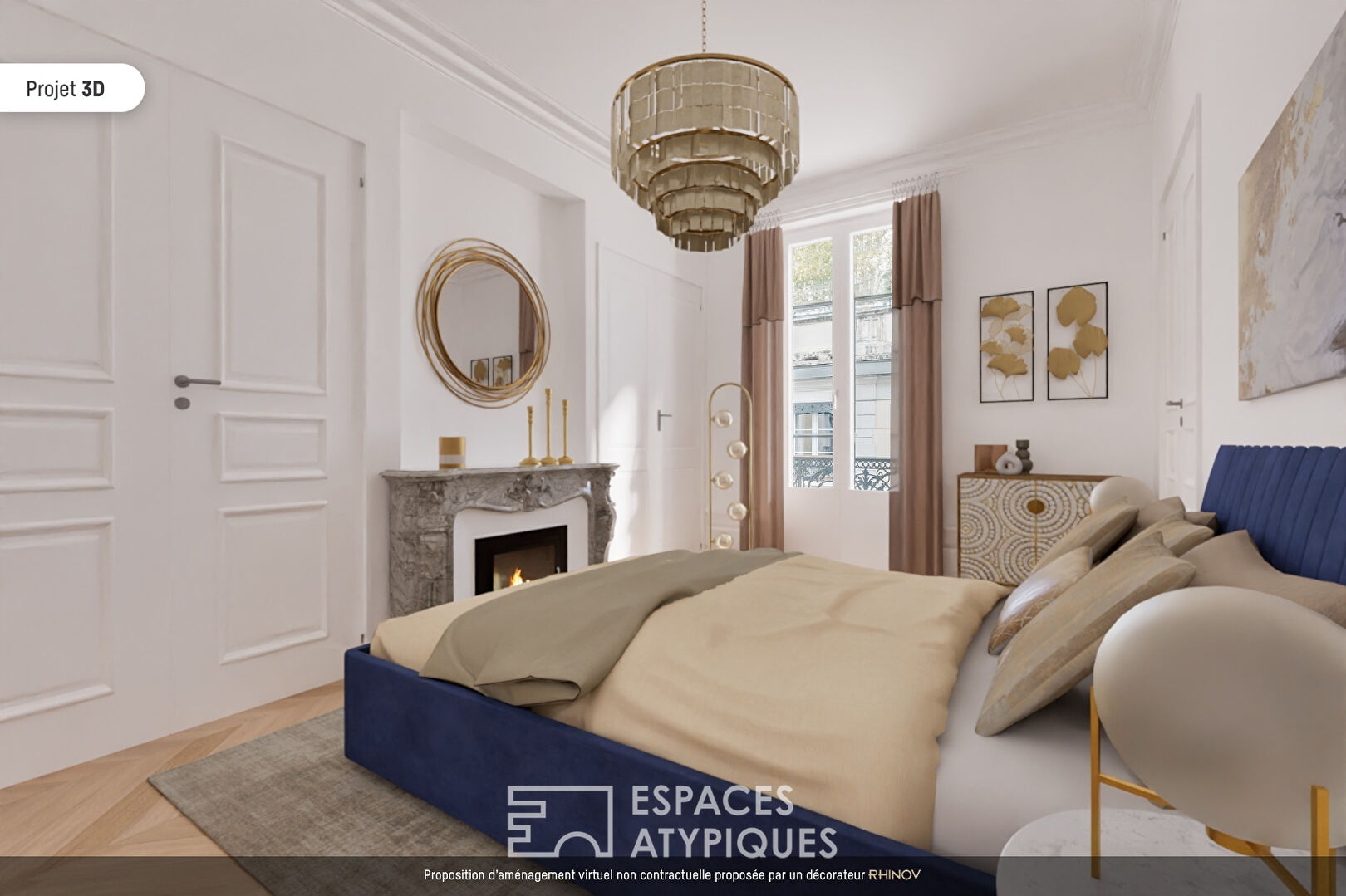 Magnificent bourgeois apartment to rethink in the heart of the Ainay district