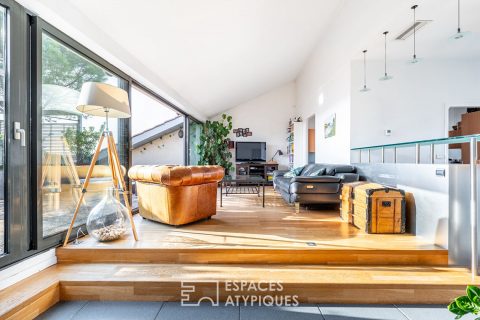 Duplex avec terrasse et vue dégagée en dernier étage