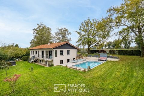 Maison entièrement rénovée avec jardin et piscine