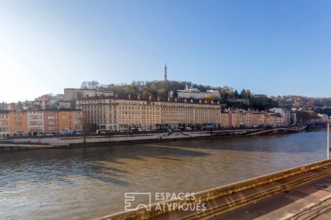 Appartement d’exception sur le quai Saint Vincent avec vue imprenable sur la Saône