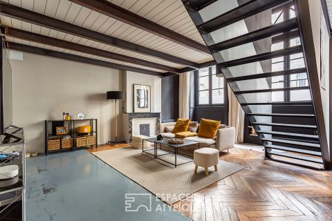 Appartement rénové esprit loft quartier Ainay