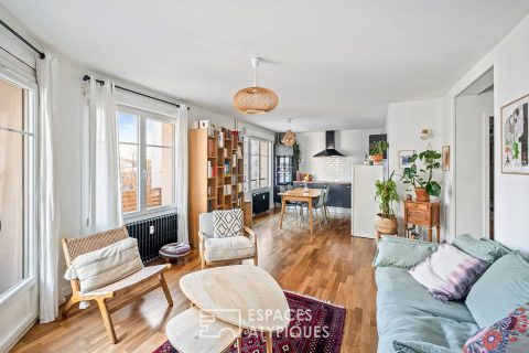 Rénovation contemporain avec balcon à Jean Macé