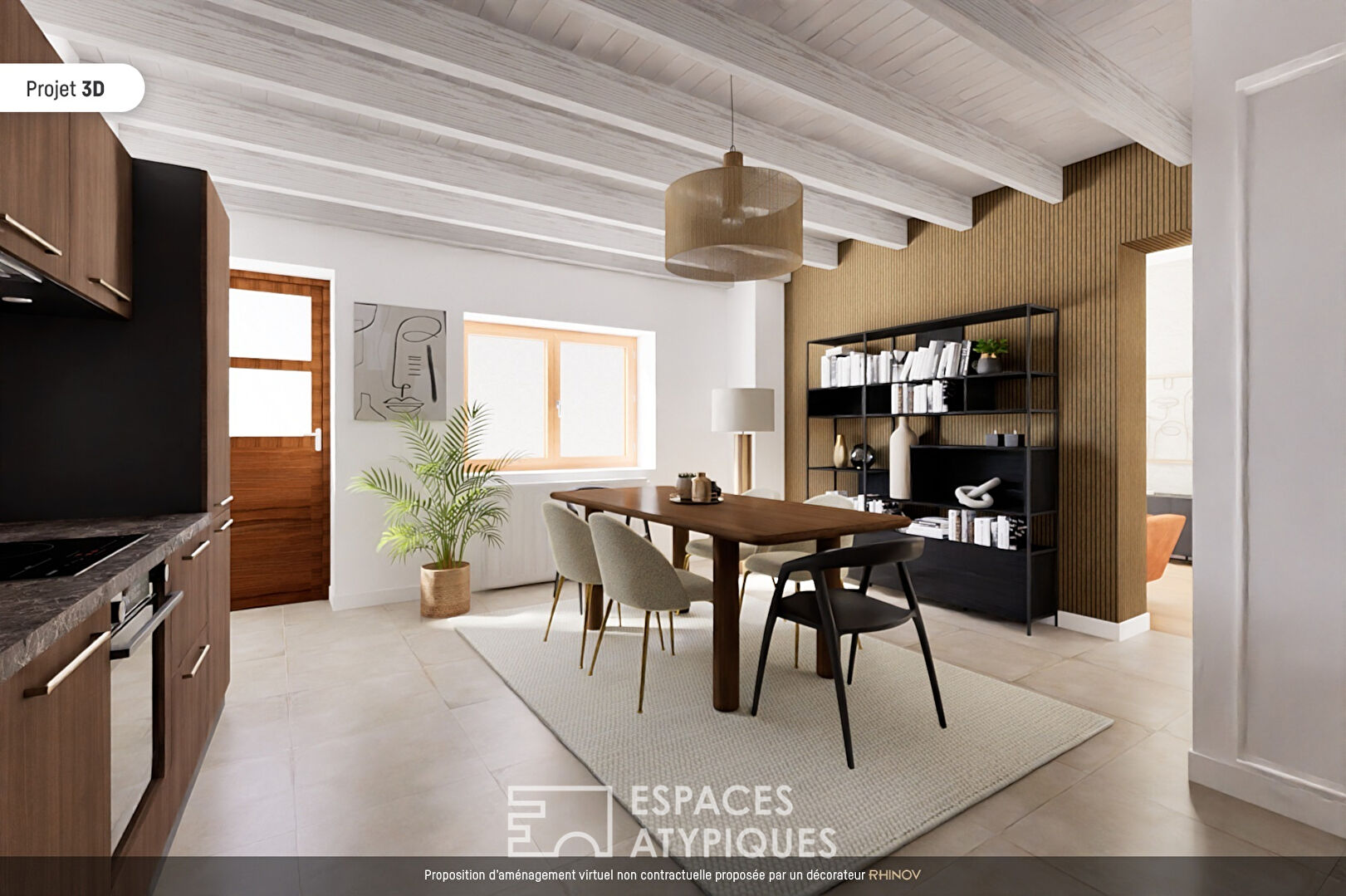 Old rammed earth house with barn to renovate