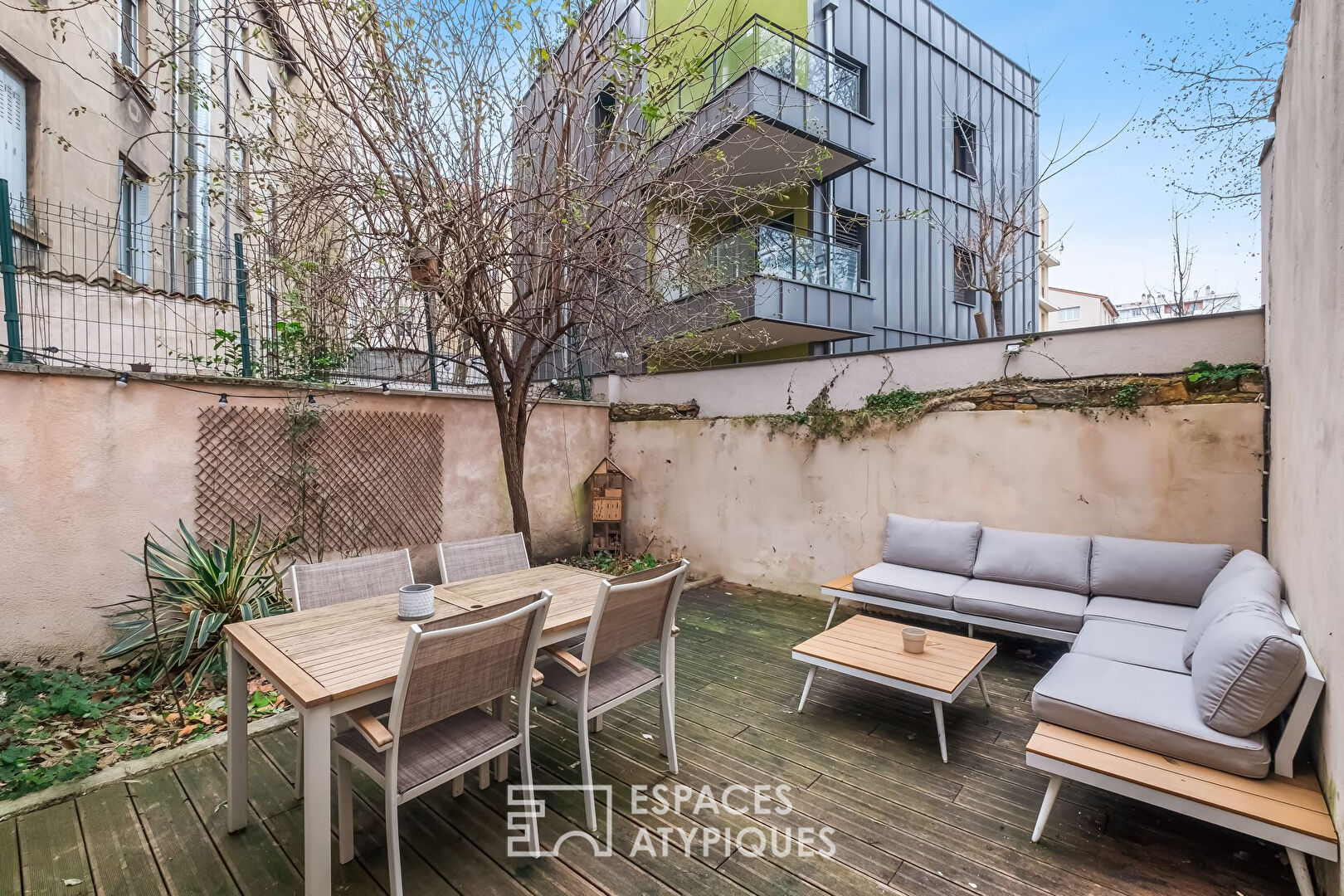 Appartement type loft avec terrasse