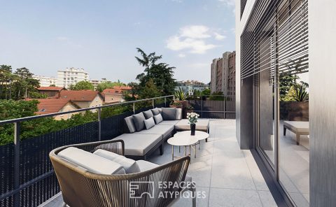 Duplex contemporain en dernier étage avec terrasse