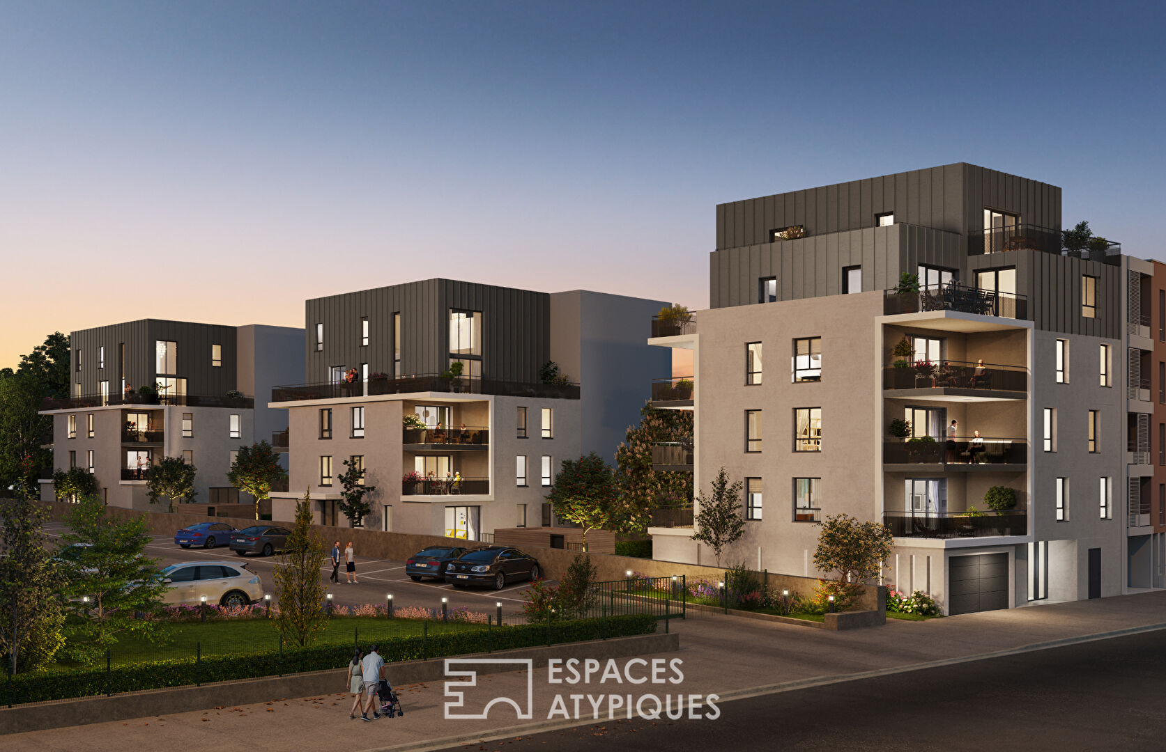 Duplex contemporain en dernier étage avec terrasse