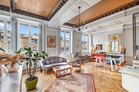 Renovated family apartment with view of the Saône