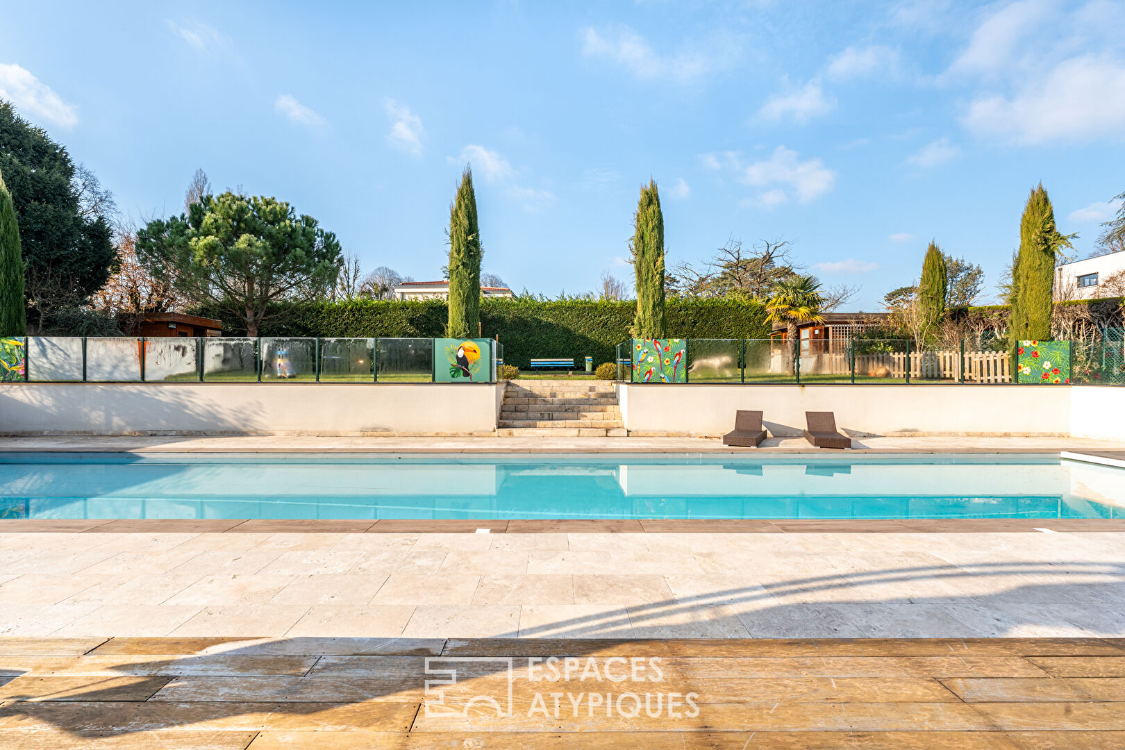 Architect’s house with swimming corridor