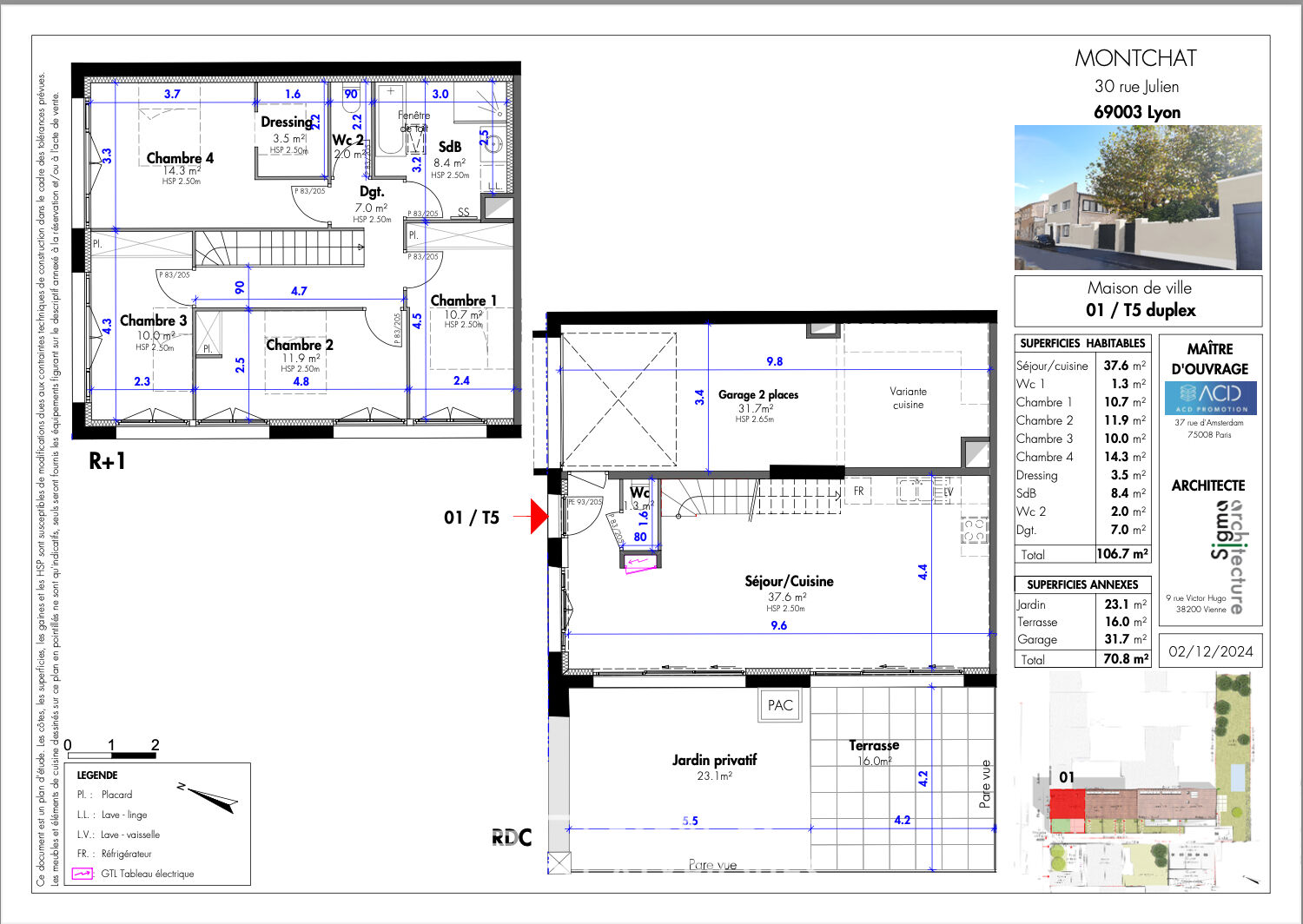 Loft avec jardin en plein coeur de Monchat