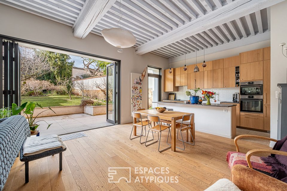 Appartement ancien rénové avec jardin en plein coeur de Saint-Just