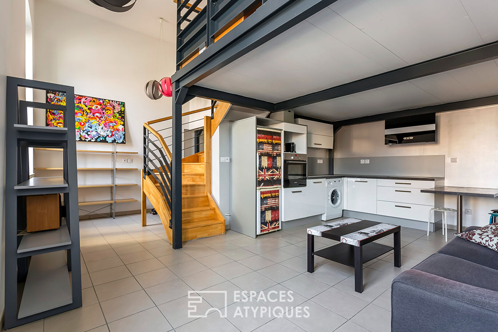 T2 rénové en duplex