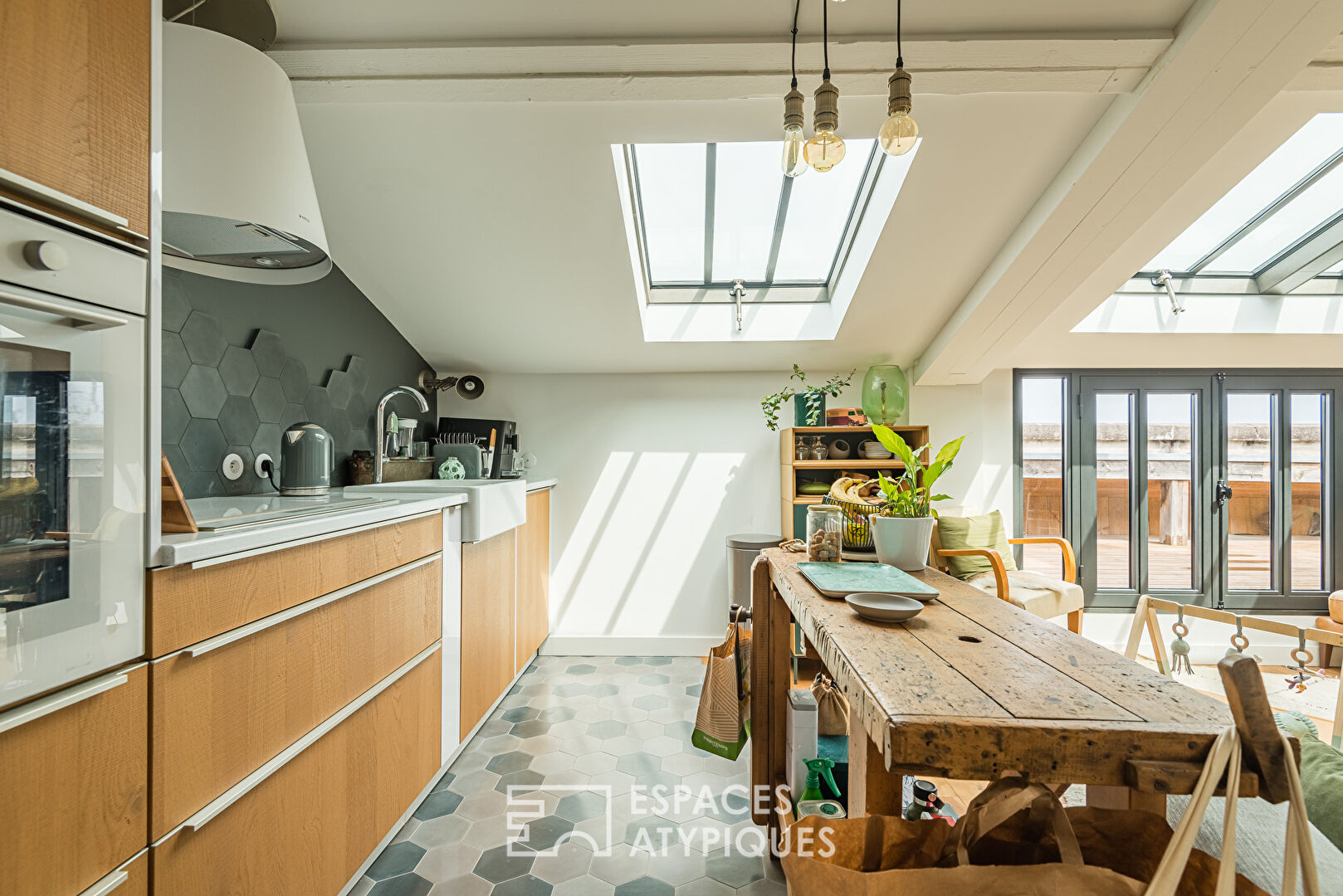 The cozy attic apartment with a view