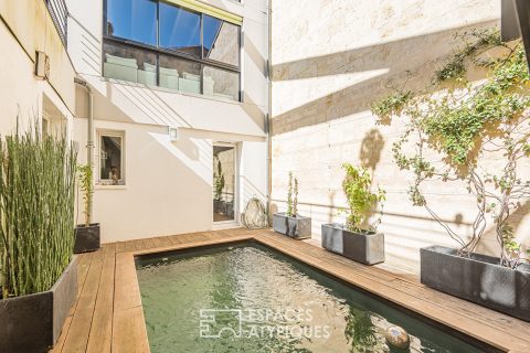 Loft with terraces and swimming pool in Chartrons