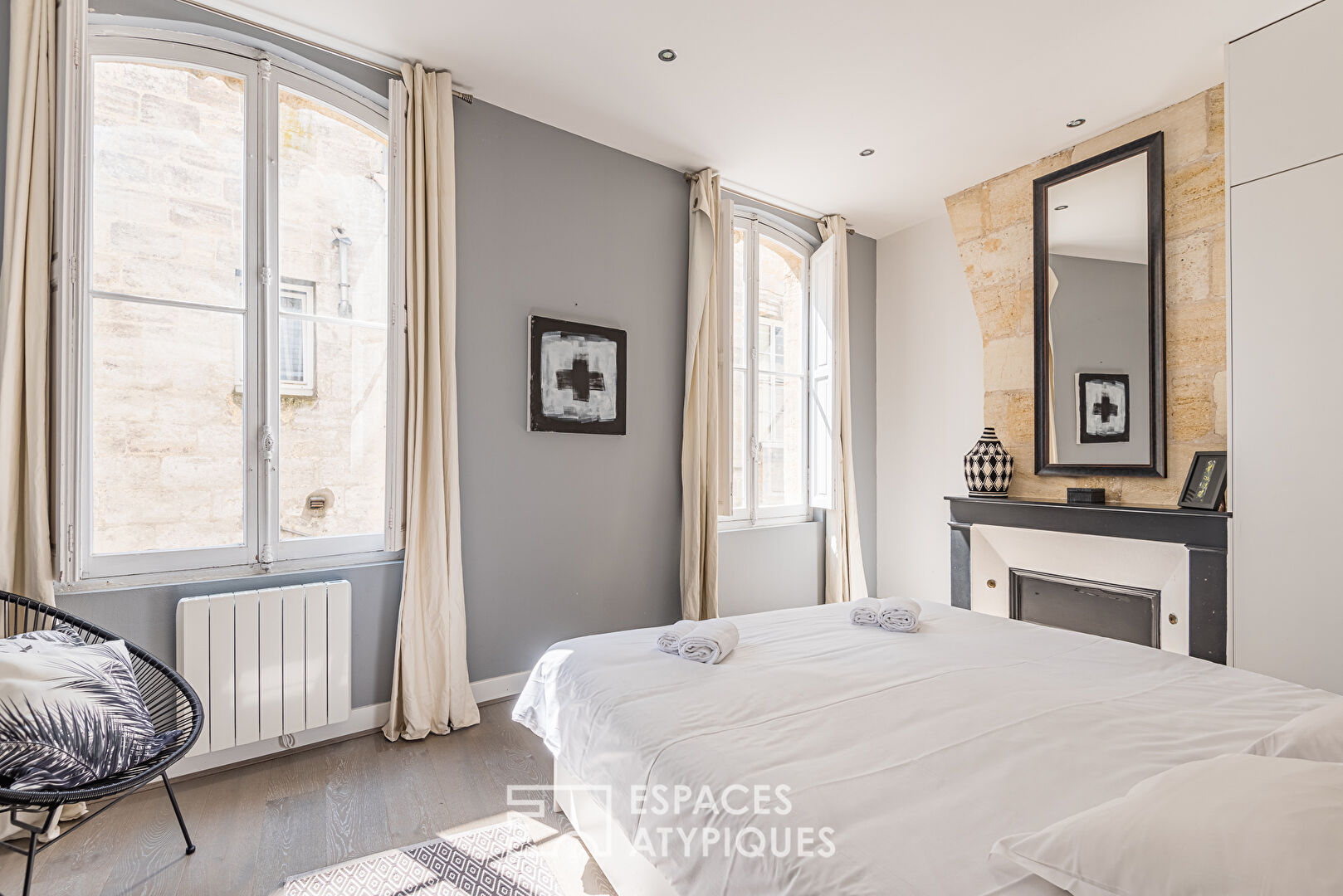 The elegant renovated duplex in the city center