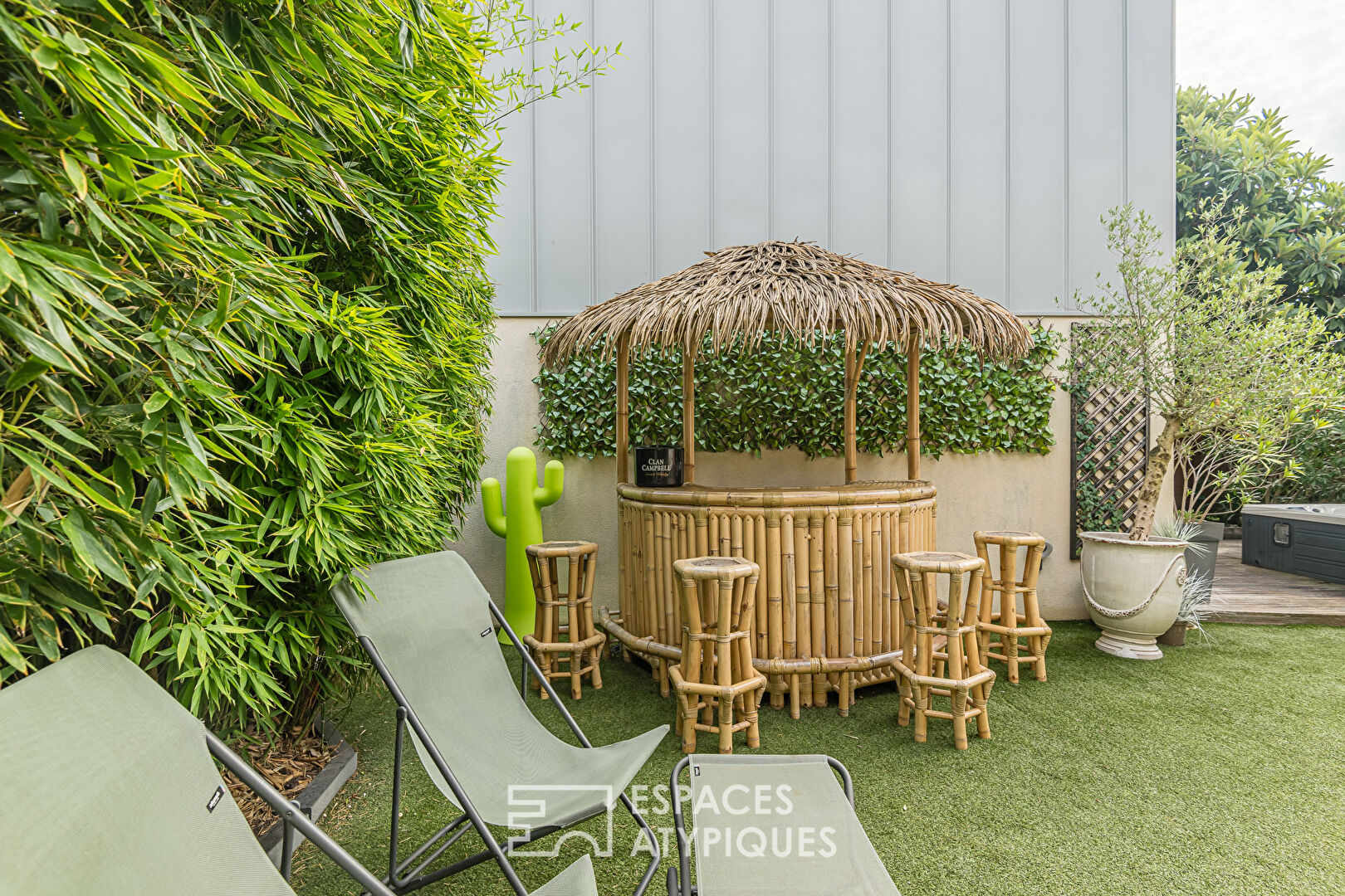 Élégante échoppe double avec jardin et garage au Bouscat