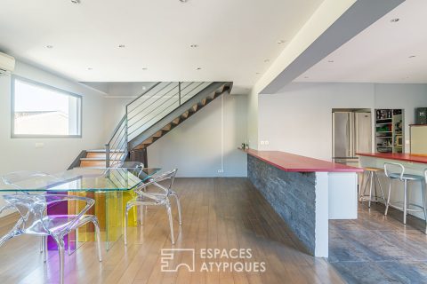 Townhouse with patio and garage