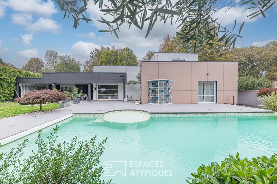 L'Écrin Contemporain avec jardin et piscine à Saint-Aubin-de-Médoc