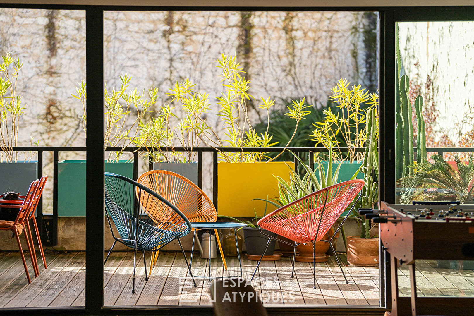 Loft duplex avec terrasse et garage aux Chartrons