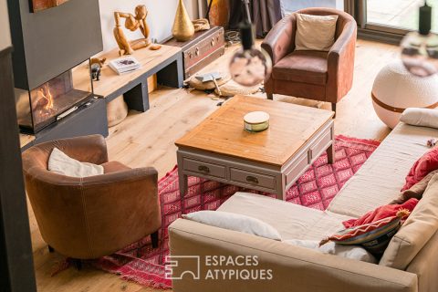 Loft with large garage and terrace